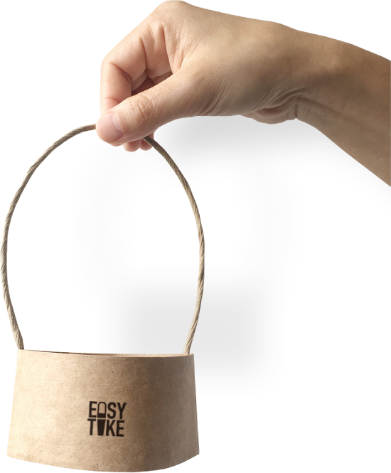 EASY TAKE 全球首創機器製造手提紙杯套